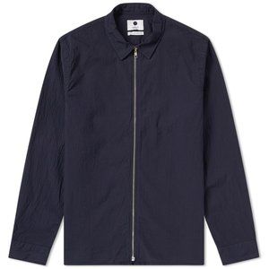 Never worn! Men’s NN07 NoNationality Blue Zip Shirt